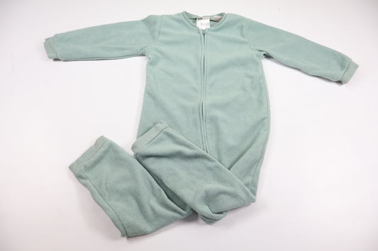 Pyjamas i fleece fra H&M - Størrelse 98 - Blå