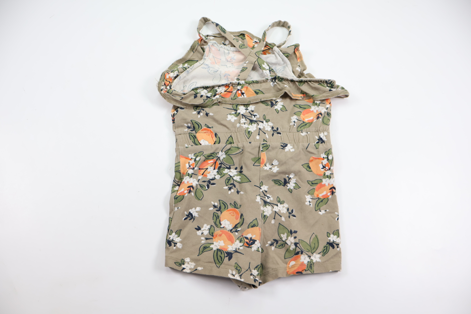 Blomstret jumpsuit fra Name It - Størrelse 86 - Beige