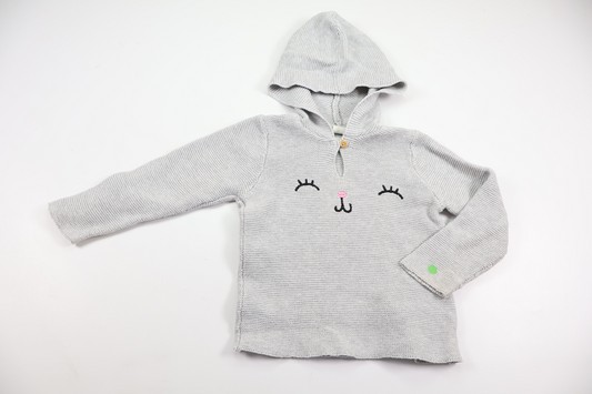 Strikket sweater fra H&M - Størrelse 86 - Grå
