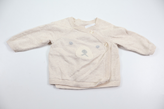 Slå-om-trøje fra H&M - Størrelse 62 - Beige