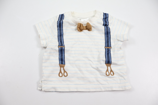 T-shirt fra H&M - Størrelse 56 - Hvid
