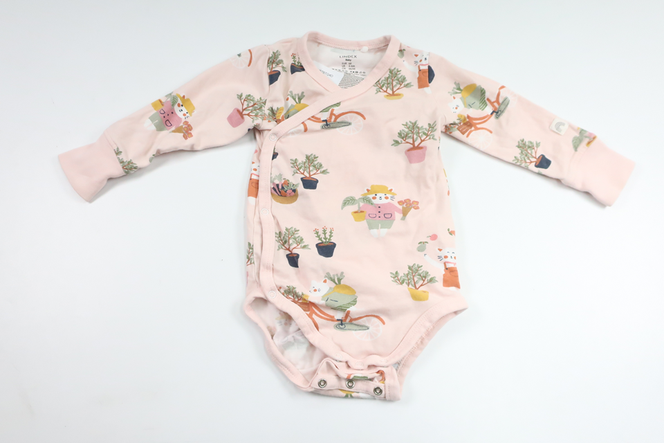 Bodysuit fra Lindex - Størrelse 68 - Lyserød