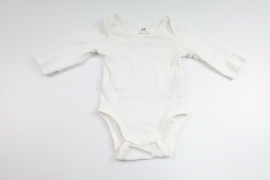 Bodysuit fra H&M - Størrelse 56 - Hvid