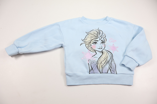 Sweatshirt med Frost fra Disney - Størrelse 98 - Blå