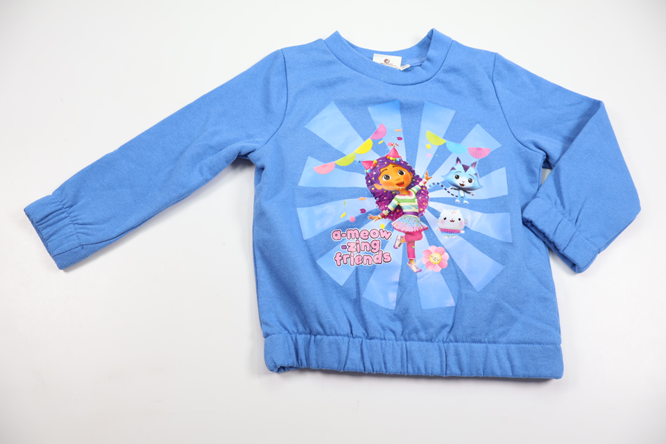 Sweatshirt med Gabby's Dollhouse fra Dreamworks - Størrelse 98 - Blå