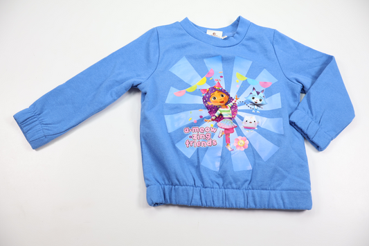 Sweatshirt med Gabby's Dollhouse fra Dreamworks - Størrelse 98 - Blå
