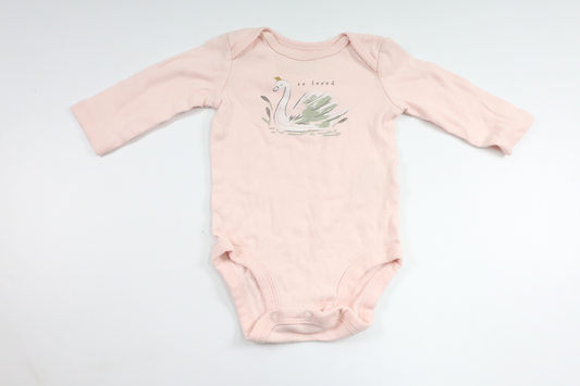 Bodysuit fra Carter's - Størrelse 56/62 - Lyserød
