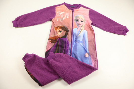 Jumpsuit i fleece med Frost fra Disney - Størrelse 98/104 - Lilla