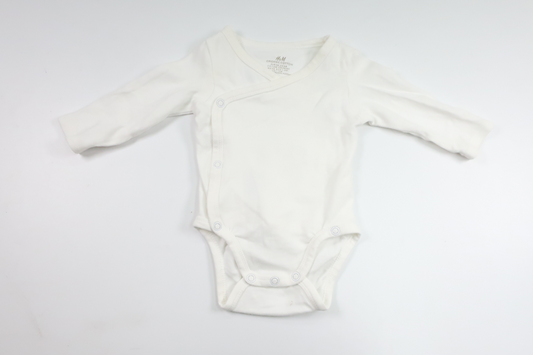 Wrap-body fra H&M - Størrelse 56 - Hvid