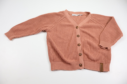 Strikket cardigan fra Lager 157 - Størrelse 100 - Rosa