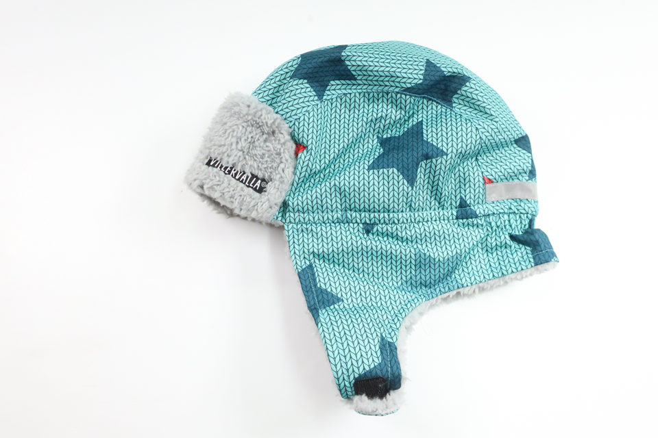 Vinterhue/Foret hjelmhue fra Villervalla - Størrelse 52/54 - Blå