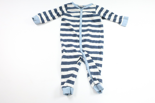 Stribet pyjamas fra H&M - Størrelse 74 - Marineblå