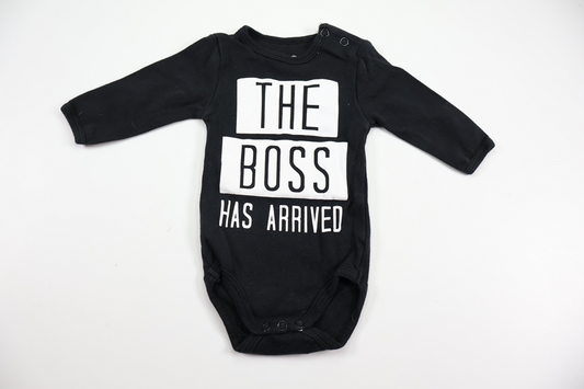 Body "The Boss" fra Petite Mini - Størrelse 50 - Sort