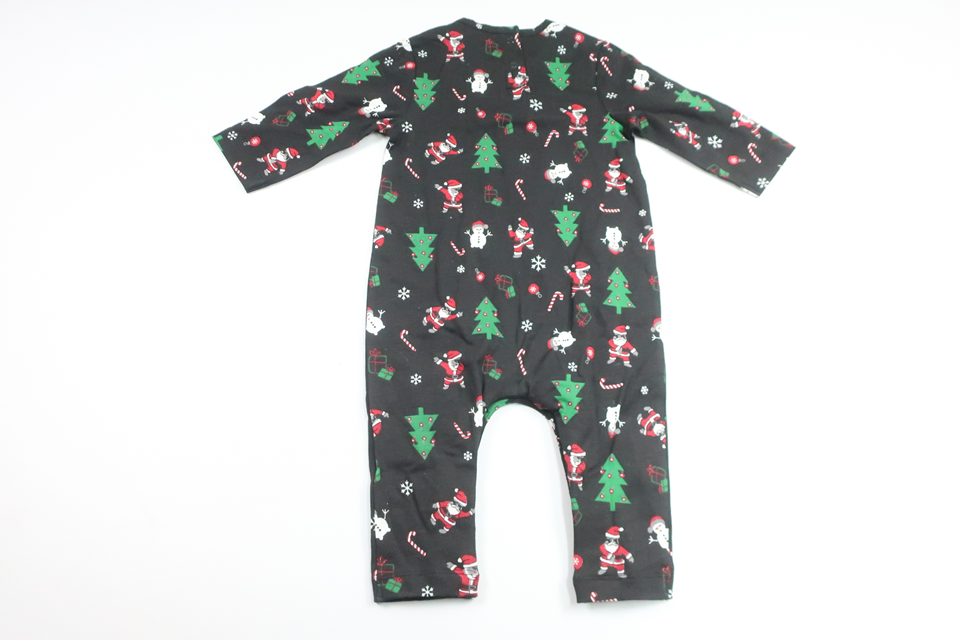 Pyjamas med julemotiv fra My Wear Baby - Størrelse 74 - Sort