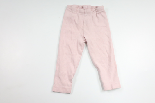 Ribbede bukser fra ICA I Love Eco - Størrelse 74 - Pink