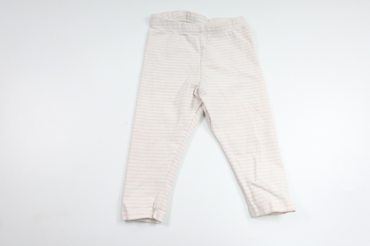 Stribede bukser fra H&M - Størrelse 80 - Hvid