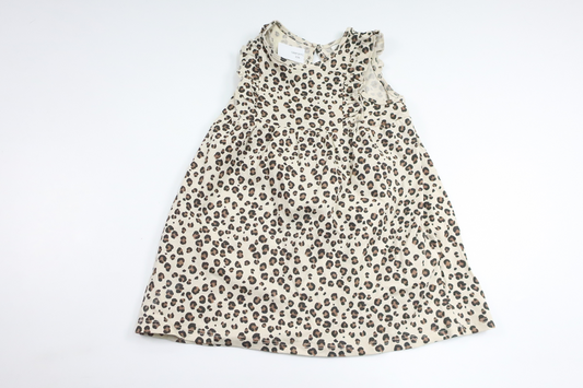 Leopardprintet kjole fra H&M - Størrelse 74 - Beige