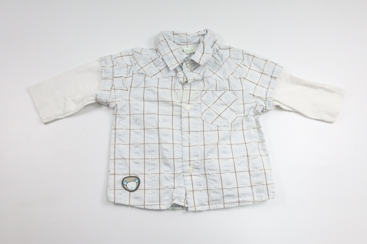 Ternet skjorte fra Kappahl - Størrelse 74 - Off-white