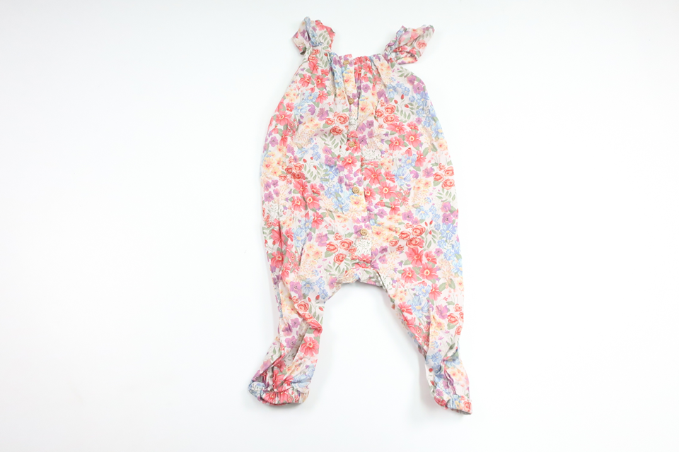 Blomsterjumpsuit fra H&M - Størrelse 74 - Multifarvet