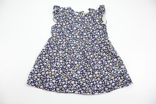 Blomsterkjole fra H&M - Størrelse 74 - Marineblå