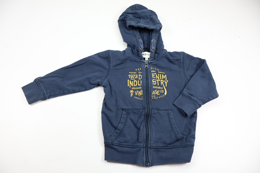 Hættejakke fra Denim Day - Størrelse 98/104 - Marineblå