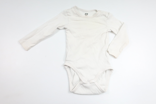 Bodysuit fra H&M - Størrelse 74 - Hvid