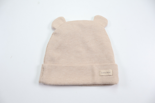Ribstrikket hue fra Zara - Størrelse 45 - Rosa