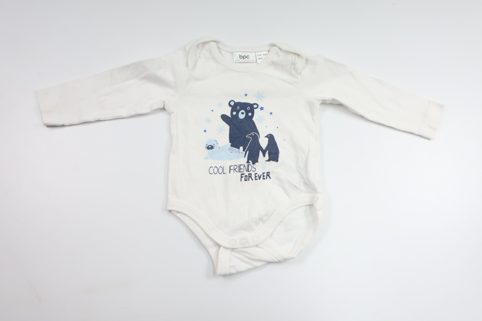 Bodysuit fra BPC - Størrelse 56/62 - Hvid