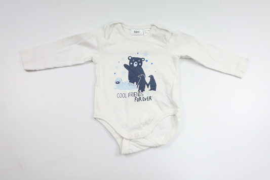 Bodysuit fra BPC - Størrelse 56/62 - Hvid