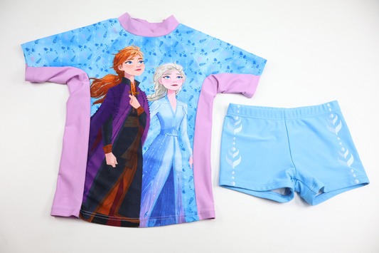 UV-sæt med Frost fra Disney - Størrelse 92/98 - Lilla