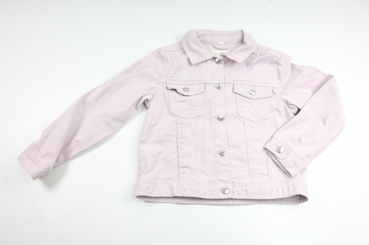 Denimjakke fra Kappahl - Størrelse 128 - Lilla