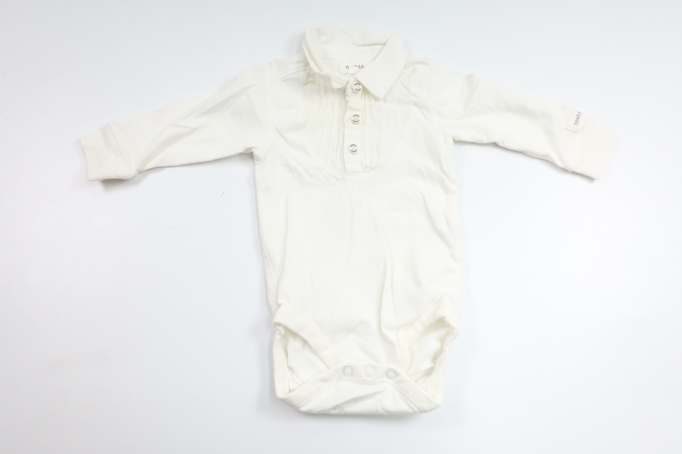 Bodysuit fra Newbie - Størrelse 62 - Hvid