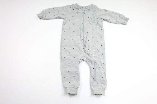 Heldragt fra Ebbe - Størrelse 62/68 - Grå