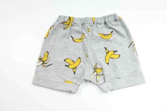 Shorts med bananer fra Hemsytt - Størrelse 68 - Grå