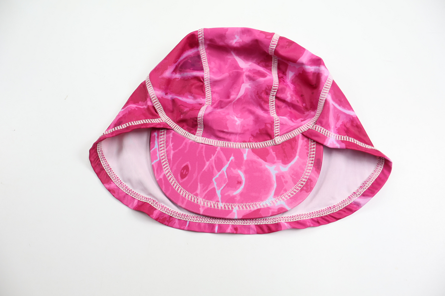 Badehætte/UV-hat fra Mini - Størrelse 68 - Rosa