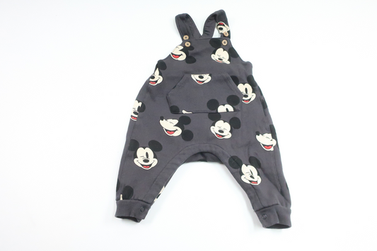 Overalls med Mickey Mouse fra H&M - Størrelse 68 - Grå