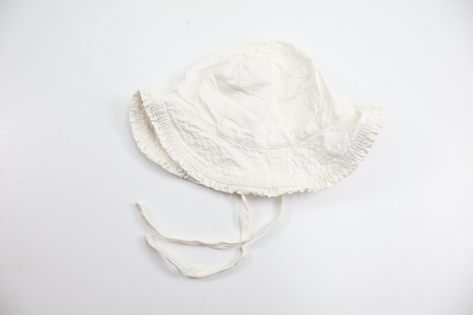 Solhat fra H&M - Størrelse 74/80 - Hvid