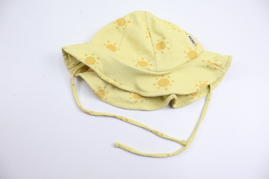 Badehætte/UV-hat fra Kuling - Størrelse 48/50 - Gul