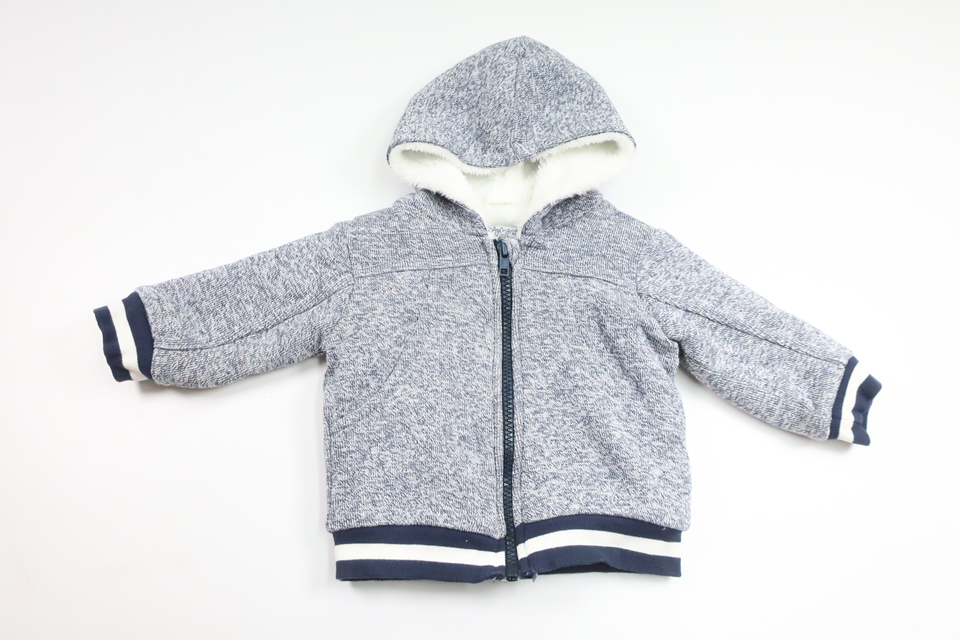 Hættejakke med pilefor fra Dirkje - Størrelse 68 - Marineblå