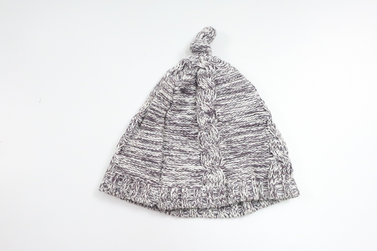 Strikket hue fra Minymo - Størrelse 50/56 - Brun