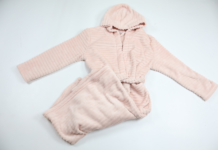 Badekåbe/Morgenkåbe fra Ukendt - Størrelse 122/128 - Rosa