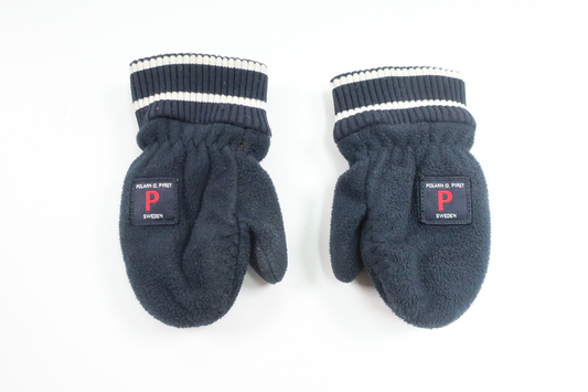 Fleecevanter fra Polarn o. Pyret - Str. 74/80 - Marineblå