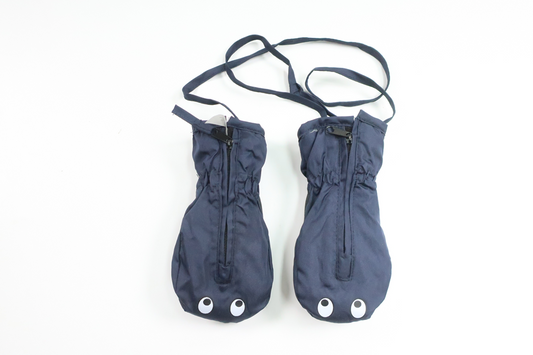 Fleeceforede vanter fra Unknown - Størrelse 74/80 - Marineblå