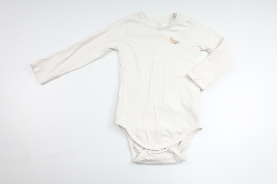 Bodysuit fra Mini - Størrelse 80 - Hvid