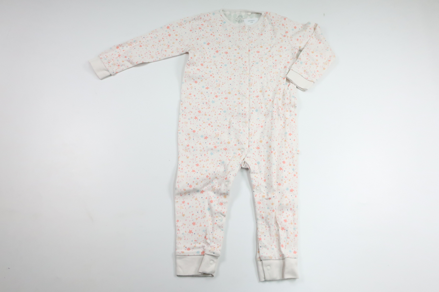 Pyjamas med stjerner fra Next - Størrelse 92 - Hvid