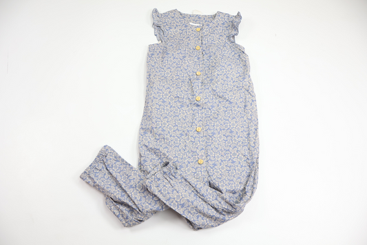 Blomstret heldragt fra H&M - Størrelse 98 - Blå