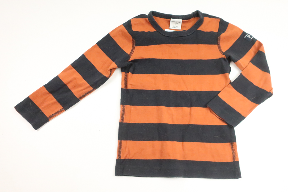 Stribet sweater fra Polarn o. Pyret - Størrelse 98 - Brun