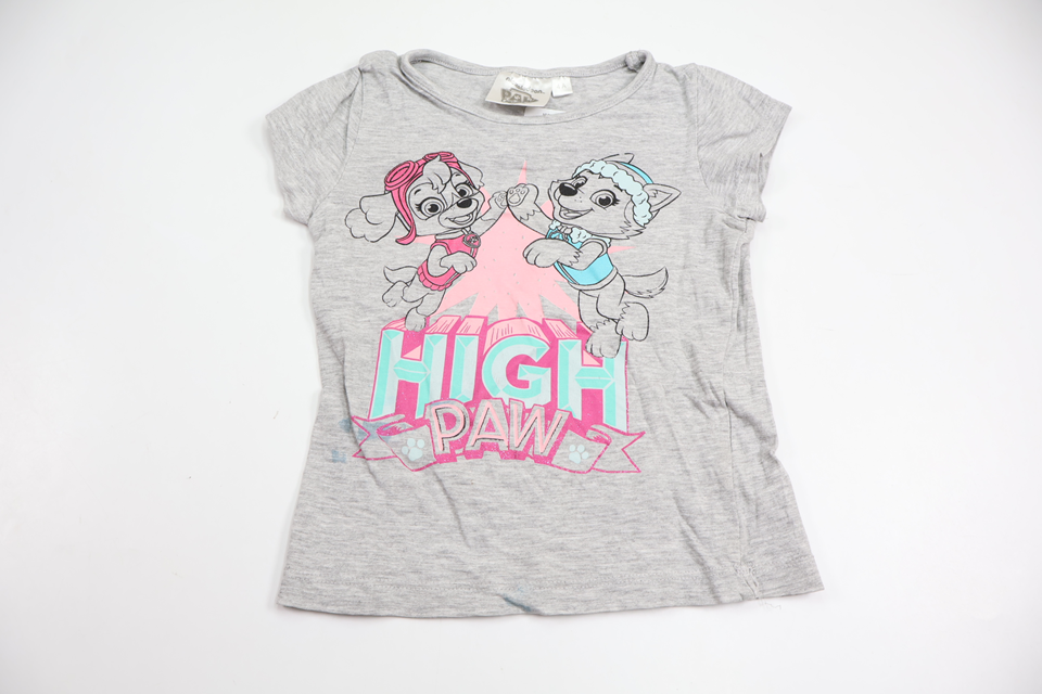 T-shirt med Paw Patrol fra Nickelodeon - Størrelse 98/104 - Grå