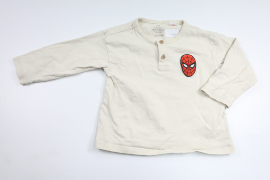 Spiderman-trøje fra H&M - Størrelse 92 - Off-white