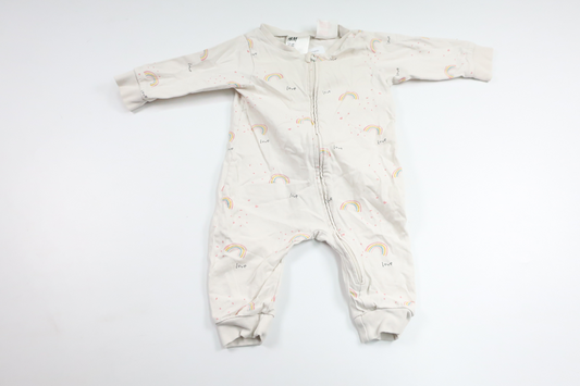 Pyjamas fra H&M - Størrelse 62 - Hvid